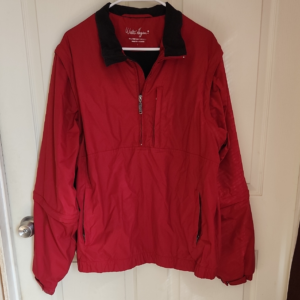Walter Hagen Red Pullover with Removable Sleeves